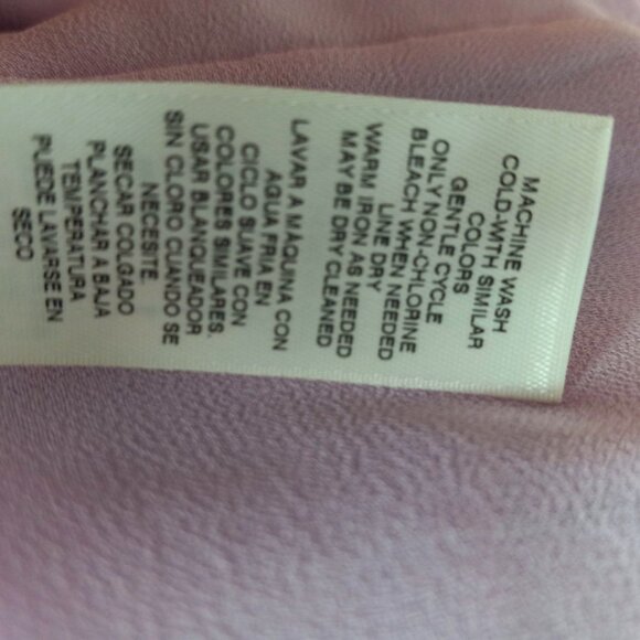 WHBM Size 4 Blouse One Shoulder Layered Chiffon Embellished Asymmetrical Tiered - Picture 10 of 10